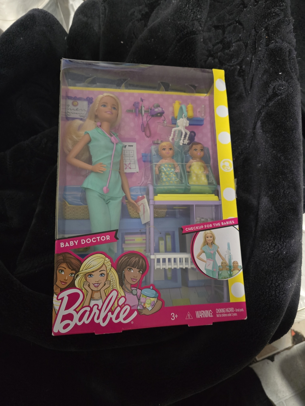 Barbie Baby Doctor Set - Mint Green Outfit with Pink Stethoscope